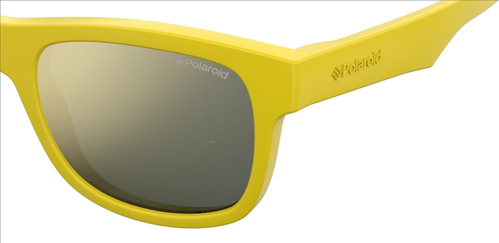 Polaroid Sunglasses For Kids Yellow Grey Gold Square Mirrored/Polarized - MegafashionSunglasses