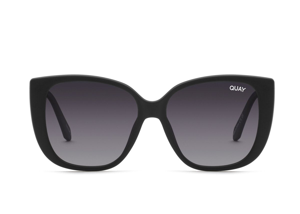 QUAY Sunglasses EVER AFTER MATTE BLACK / SMOKE POLARIZED L - MegafashionSunglasses