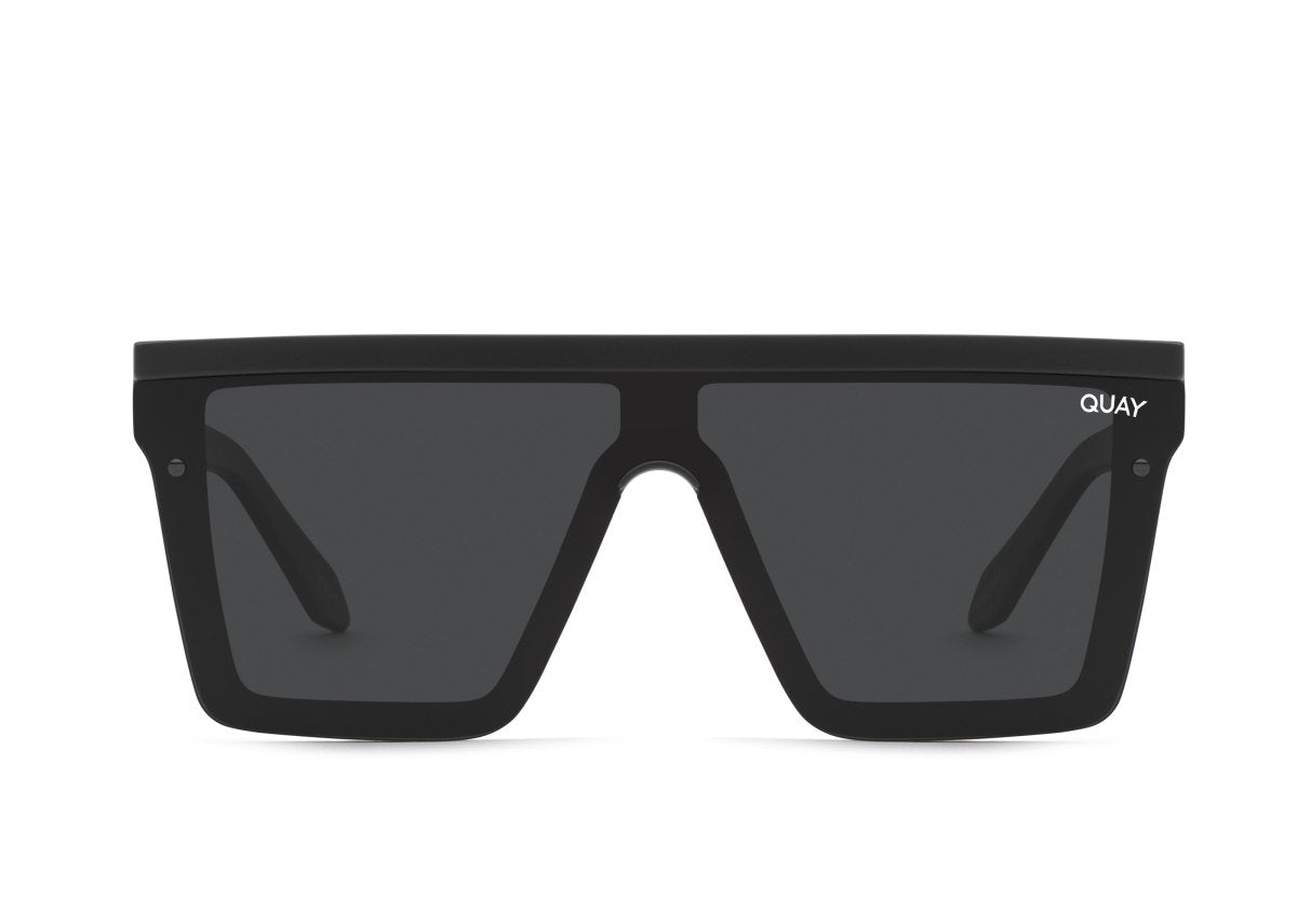 QUAY Sunglasses HINDSIGHT BLACK / SMOKE POLARIZED - MegafashionSunglasses