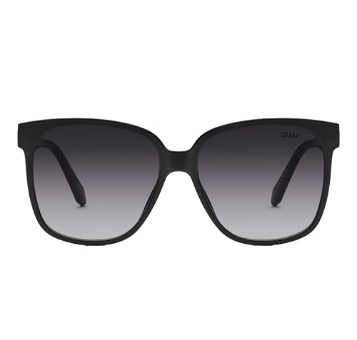 Quay Women's Wide Awake Sunglasses, black/smoke - MegafashionSunglasses