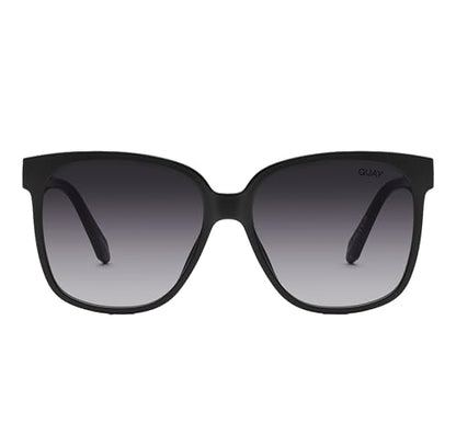 Quay Women's Wide Awake Sunglasses, black/smoke - MegafashionSunglasses