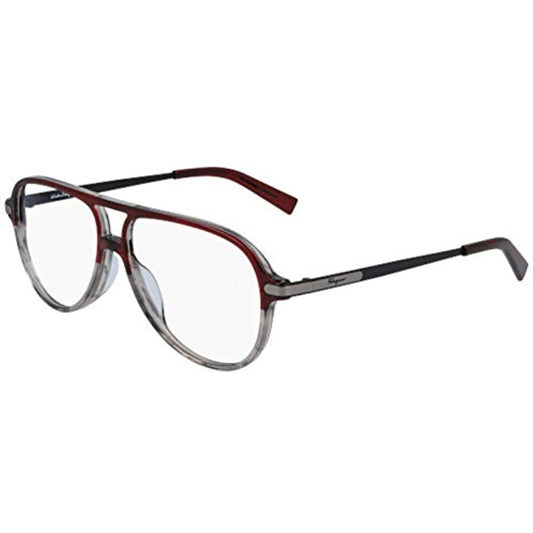 Salvatore Ferragamo Men Eyeglasses SF2855 644 Wine/Turtledove Aviator 57 - 13 - 145 - MegafashionMonturas