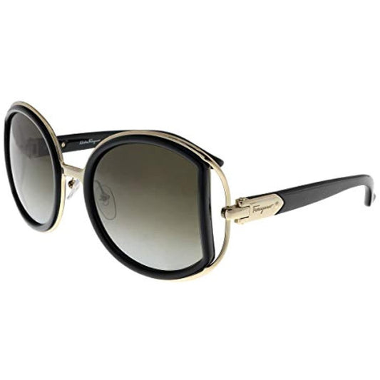 Salvatore Ferragamo Women Sunglasses SF719S - 001 Black/Grey Gredient 52 - 22 - 130 - MegafashionSunglasses