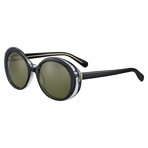 Serengeti Bacall Sunglasses, Shiny Black Transparent Layer/Mineral Polarized 55 - MegafashionSunglasses