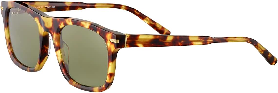 Serengeti Charlton Square Sunglasses, Shiny Classic Havana, Medium-Large - megafashion11Sunglasses