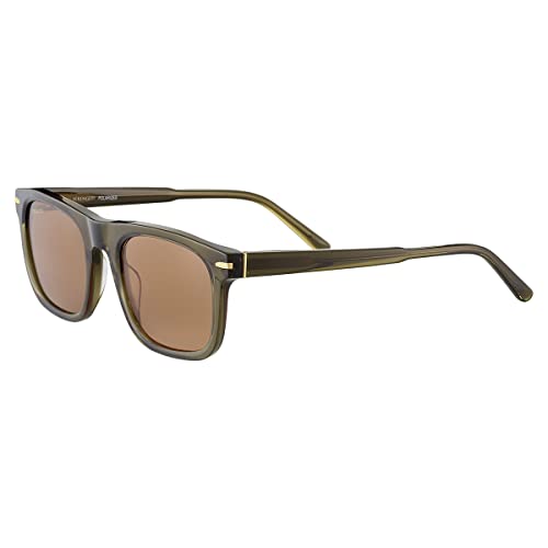 Serengeti Charlton Square Sunglasses, Shiny Crystal Dark Green, Medium - Large - MegafashionSunglasses