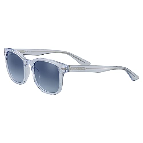 Serengeti Ethan Square Sunglasses, Shiny Crystal, Medium - MegafashionSunglasses