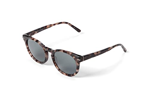 Serengeti Havah Square Sunglasses, Shiny Confidential Havana/Mineral Polarized Smoke, One Size - MegafashionSunglasses