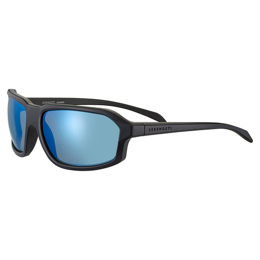 Serengeti Hext Sunglasses (Matte Black - Saturn Polarized 555nm Blue) - MegafashionSunglasses