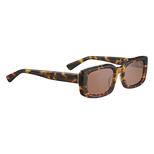 Serengeti Nicholson Rectangular Sunglasses, Shiny Tortoise Havana, Medium - MegafashionSunglasses