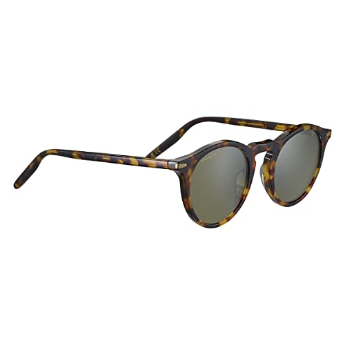 Serengeti RAFFAELE Polarized Square Sunglasses, Shiny Tortoise, Small - Medium - MegafashionSunglasses