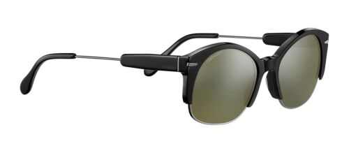 Serengeti Women Sunglasses Vinita SS529002 Shiny Gunmetal Black/Green Polarized - megafashion11Sunglasses