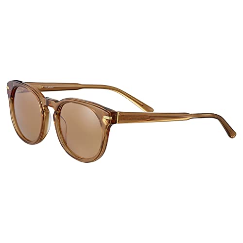 Serengeti Women's HAVAH Square Sunglasses, Shiny Crystal Caramel Brown, Small - MegafashionSunglasses