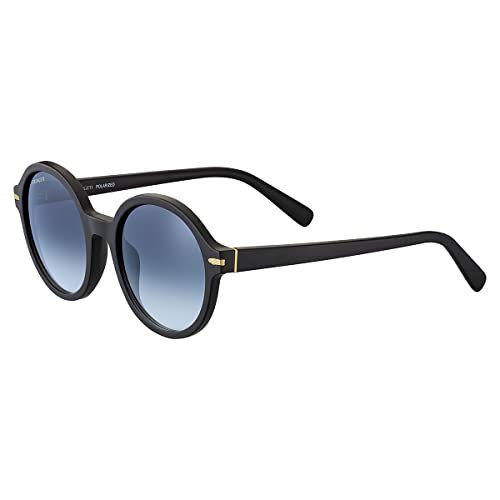 Serengeti Women's Joan Square Sunglasses, Matte Black, Medium - MegafashionSunglasses