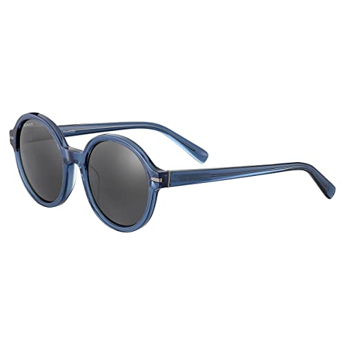 Serengeti Women's Joan Square Sunglasses, Shiny Crystal Fed Blue, Medium - megafashion11Sunglasses
