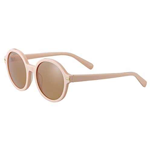 Serengeti Women's Joan Square Sunglasses, Shiny Crystal Nude, Medium - MegafashionSunglasses