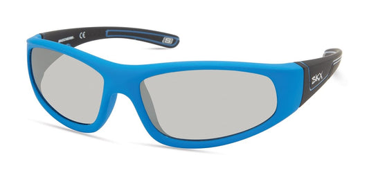 Skechers Boys' SEA9082 Rectangular Sunglasses, Matte Blue, 53mm - MegafashionSunglasses