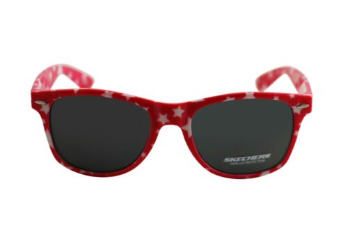 Skechers Sunglasses for Girls SE6042S 74A Rectangle Red w/stars 100%UV 54 20 140 - MegafashionSunglasses