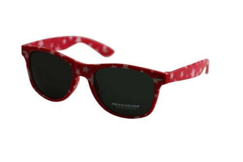 Skechers Sunglasses for Girls SE6042S 74A Rectangle Red w/stars 100%UV 54 20 140 - MegafashionSunglasses