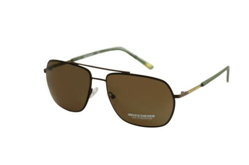 Skechers Sunglasses for Men SE6026S 32N Brown Pilot 100%UV 60 16 140 - MegafashionSunglasses