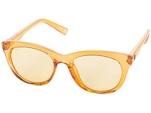 Spy Optic Boundless, Round Cat - Eye Sunglasses, Translucent Orange - Yellow - MegafashionSunglasses