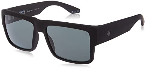 Spy Optic Unisex Cyrus Soft Matte Black/Happy Grey Green Polar Sunglasses - megafashion11Sunglasses