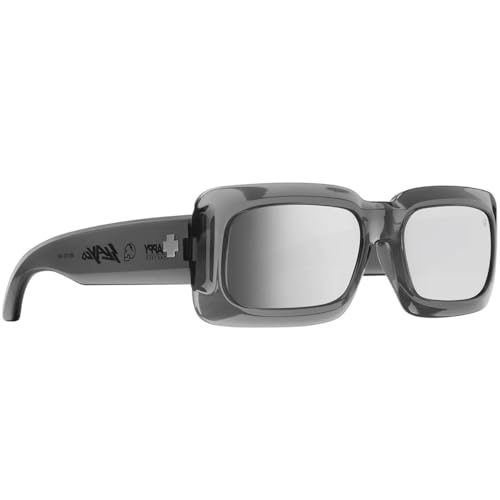 SPY Sunglasses For Mens or Women Ninety Six Clear Smoke Happy Gray Grn Silver - MegafashionSunglasses