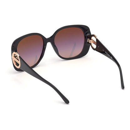 Sunglasses Guess By Marciano GM 0815 01Z Shiny Black/Gradient Or Mirror Violet - MegafashionSunglasses