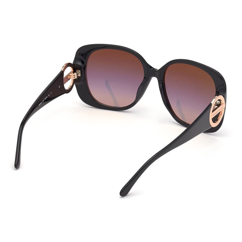 Sunglasses Guess By Marciano GM 0815 01Z Shiny Black/Gradient Or Mirror Violet - MegafashionSunglasses