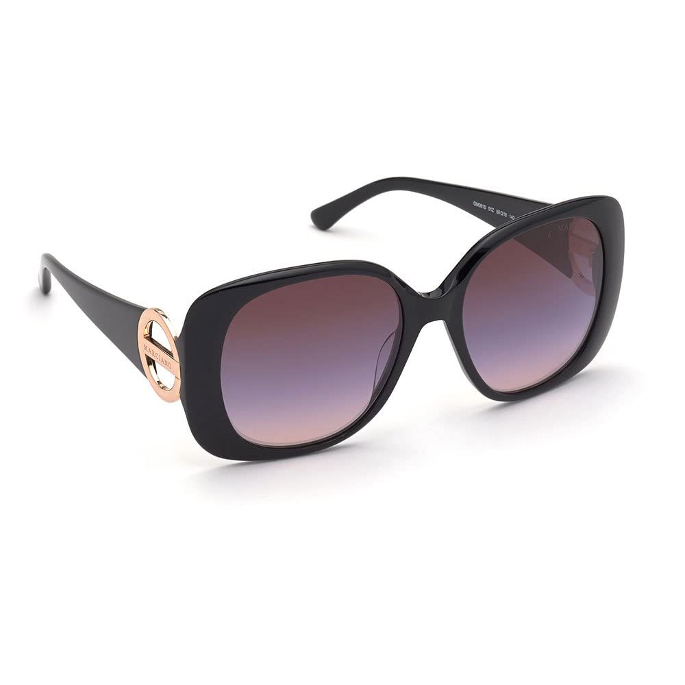 Sunglasses Guess By Marciano GM 0815 01Z Shiny Black/Gradient Or Mirror Violet - MegafashionSunglasses