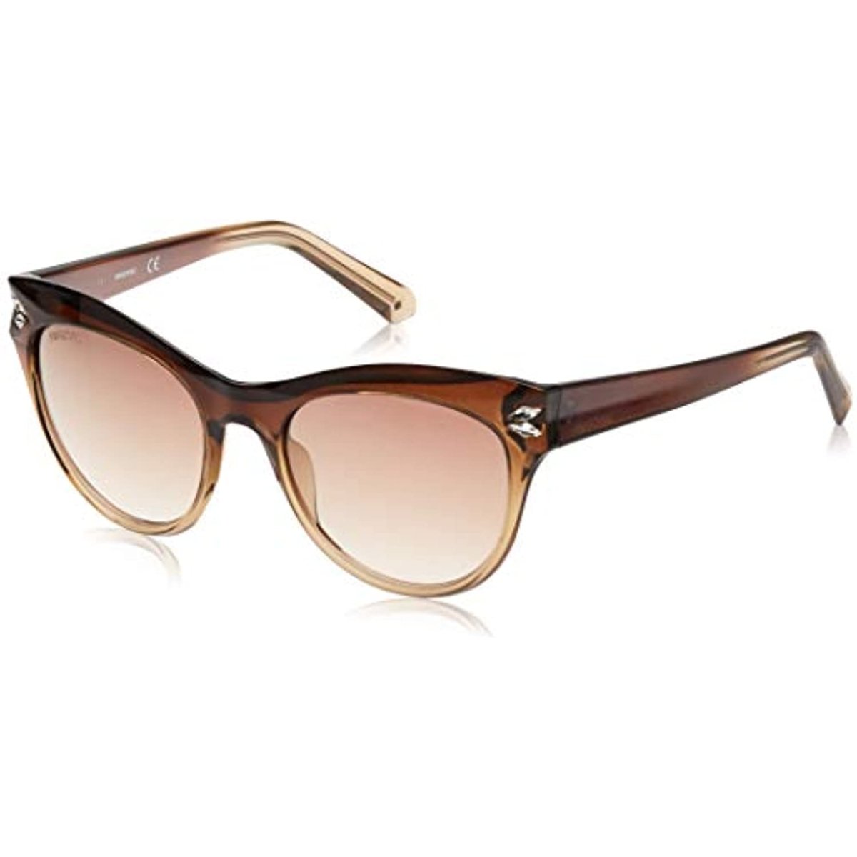 Swarovski Women Sunglasses SK0171 Cat Eye Brown Mirrored 51 - 18 - 140 - MegafashionSunglasses