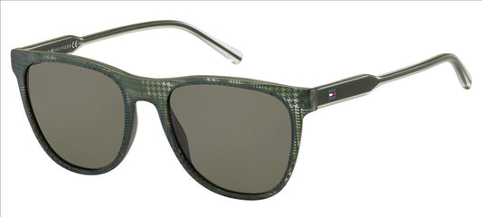 Tommy Hilfiger Womens Sunglasses TH1440S DEH Pattern Olive Crystal Brown - MegafashionSunglasses