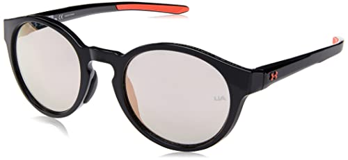 Under Armour Men's Male Sunglass Style UA 0006/S Round, Black Pink/Rose Gold Multi, 52mm, 22mm - MegafashionSunglasses