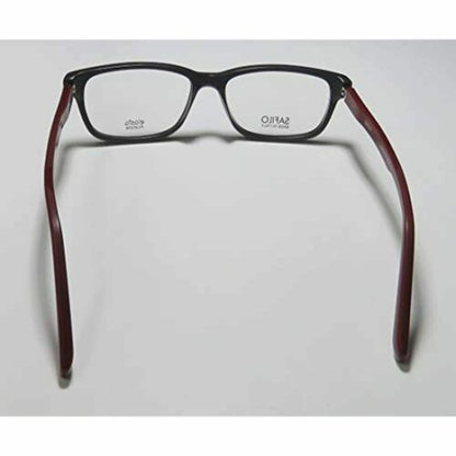 Safilo Eyeglasses for Men or Womens 1079 013H Gray Burgundy Made in Italy 52-16-1