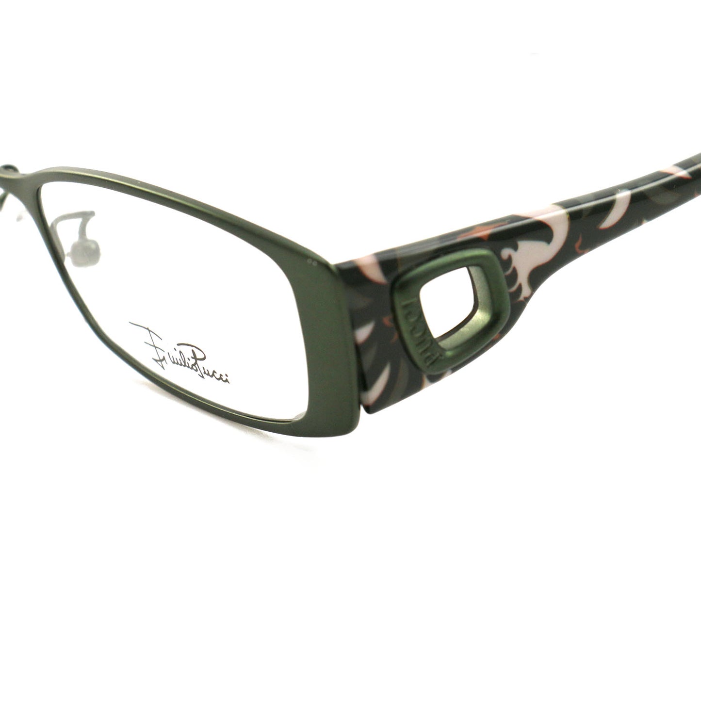 Emilio Pucci Womens Eyeglasses Frames EP2140 516 Matte Green 50 16 140 Rectangle