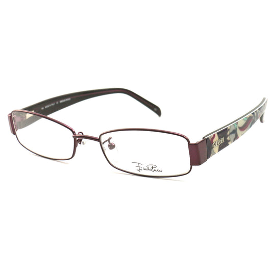 Emilio Pucci Womens Eyeglasses EP2136 513 Purple 52 17 135 Frames Rectangle