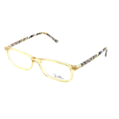 Emilio Pucci Womens Eyeglasses EP2647 244 Clear Yellow 52 15 135 Rectangle