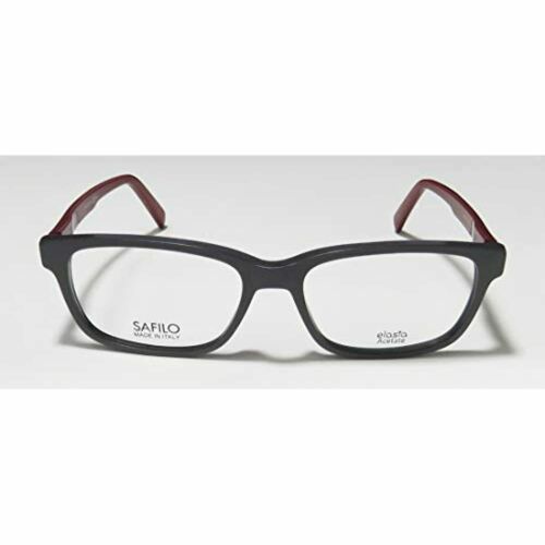 Safilo Eyeglasses for Men or Womens 1079 013H Gray Burgundy Made in Italy 52-16-1
