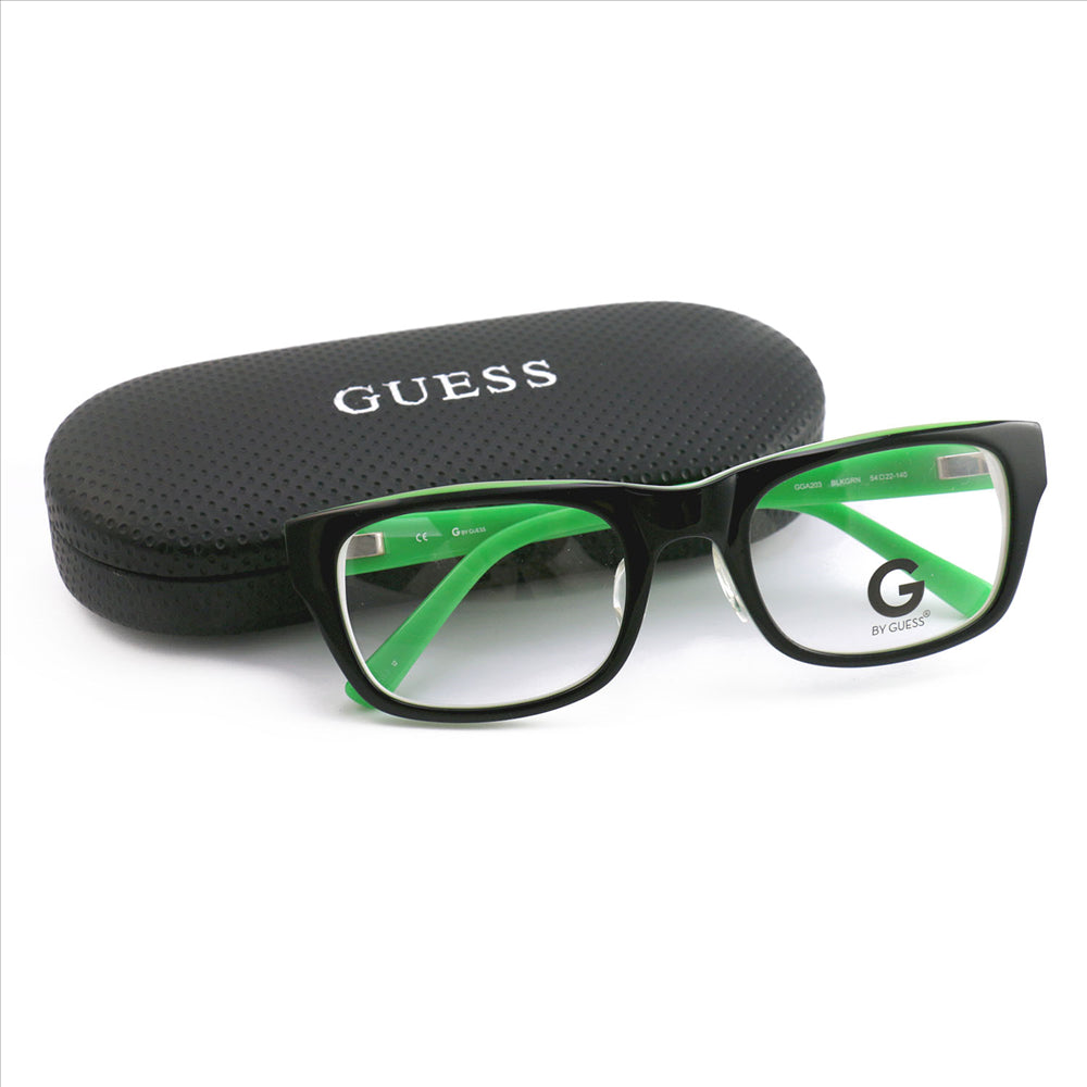 Guess Womens Eyeglasses GGA203 BLKGRN Black/Green 54 22 140 Frames Square