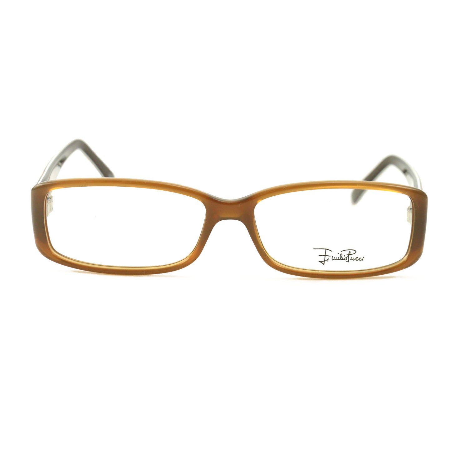 Emilio Pucci Womens Eyeglasses EP2658 201 Brown 53 14 130 Frames Rectangle