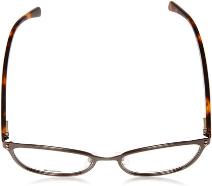 Men/Womens Metallic Frame Eyeglasses Moschino 511 09Q Brown 53 17 145