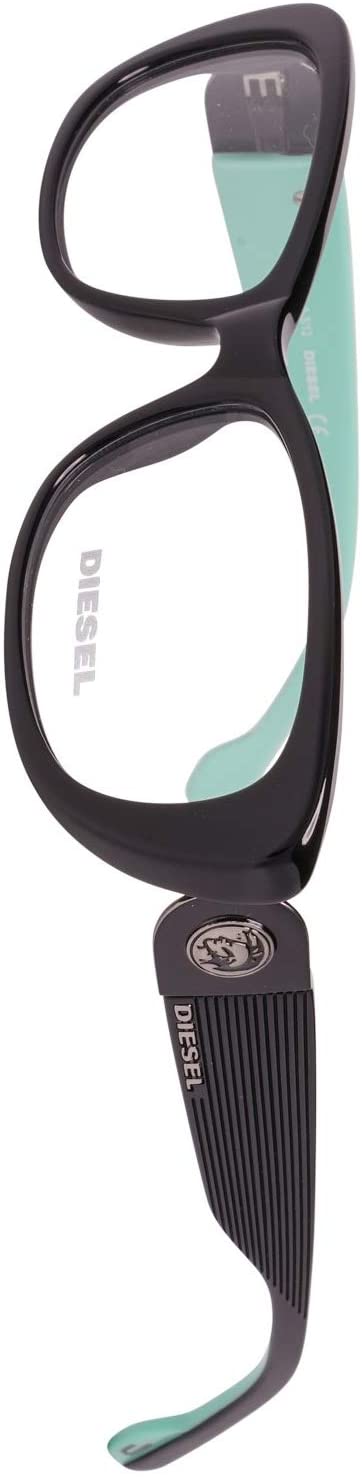Diesel Womens Eyeglasses DL5029/V 001 Black/Aqua 52 15 140 Frames Oval