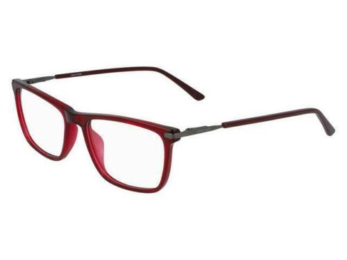 Calvin Klein Men/Women Eyeglasses CK20512-601 Crystal Oxblood Rectangle 54-17