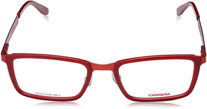 Carrera Womens Eyeglasses CA5529 9AQ Red 52 20 145 with Demo Lens Rectangle