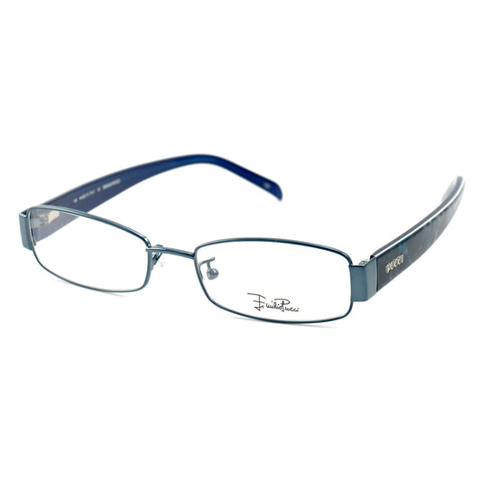 Emilio Pucci Womens Eyeglasses EP2136 462 Blue 52 17 135 Frames Rectangle