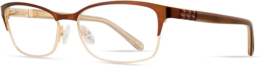 Frames for Womens's Eyeglasses Emozioni made in Italy Rectangular Brown 52 16 135