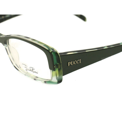 Emilio Pucci Womens Eyeglasses Frames EP2651 024 Green 50 15 135 Rectangle