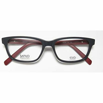 Safilo Eyeglasses for Men or Womens 1079 013H Gray Burgundy Made in Italy 52-16-1