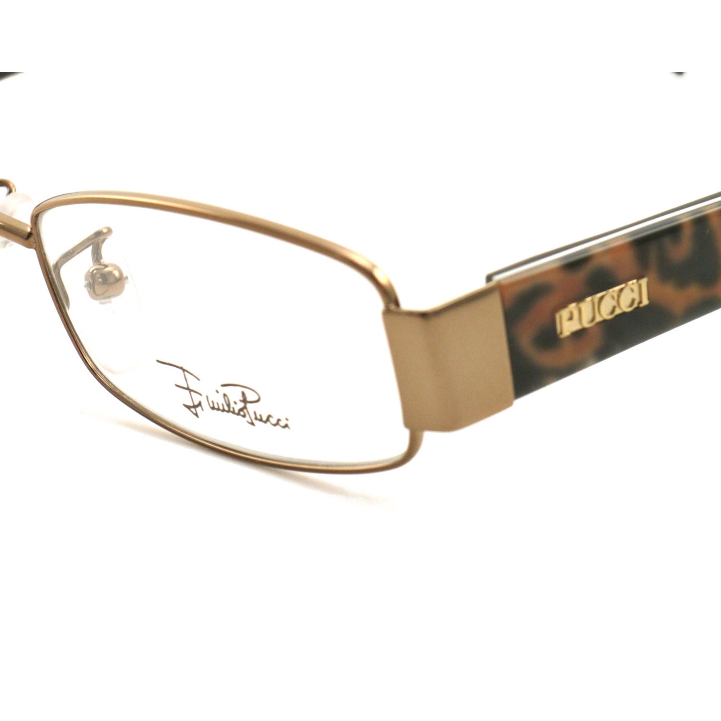 Emilio Pucci Womens Eyeglasses EP2136 705 Brown 50 17 135 Rectangle