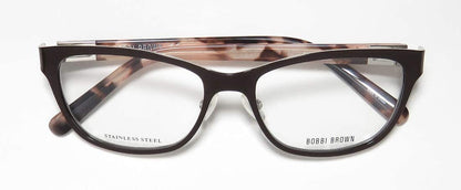 Bobbi Brown Womens Eyeglasses The Kylie QVG Brown/Silver 53 16 135 no case Recta